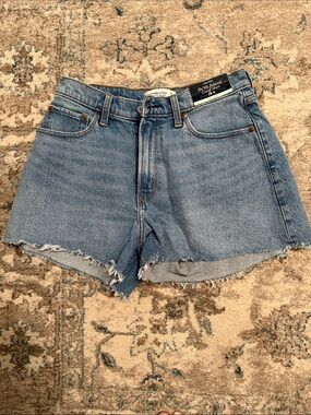 Never worn Abercrombie & Fitch Medium Blue Denim Cutoff Shorts
